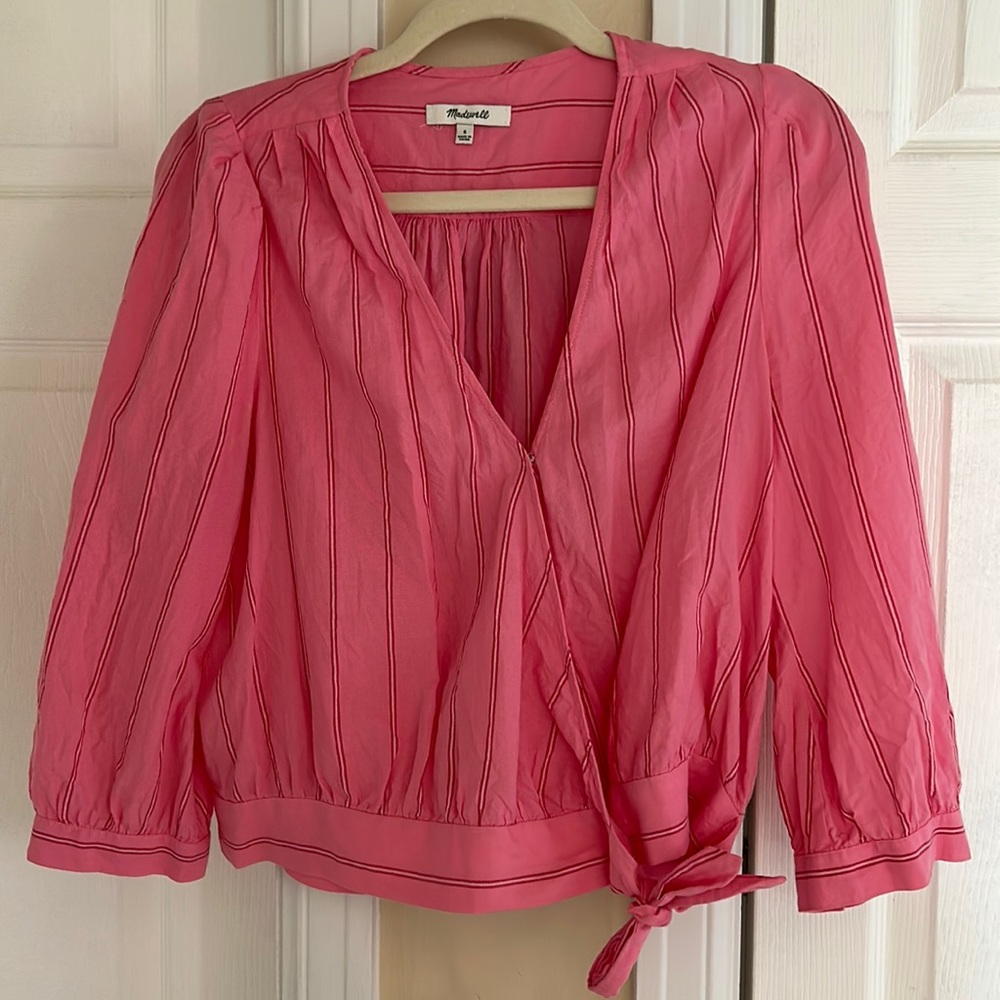 Pink Madewell shirt/ blouse